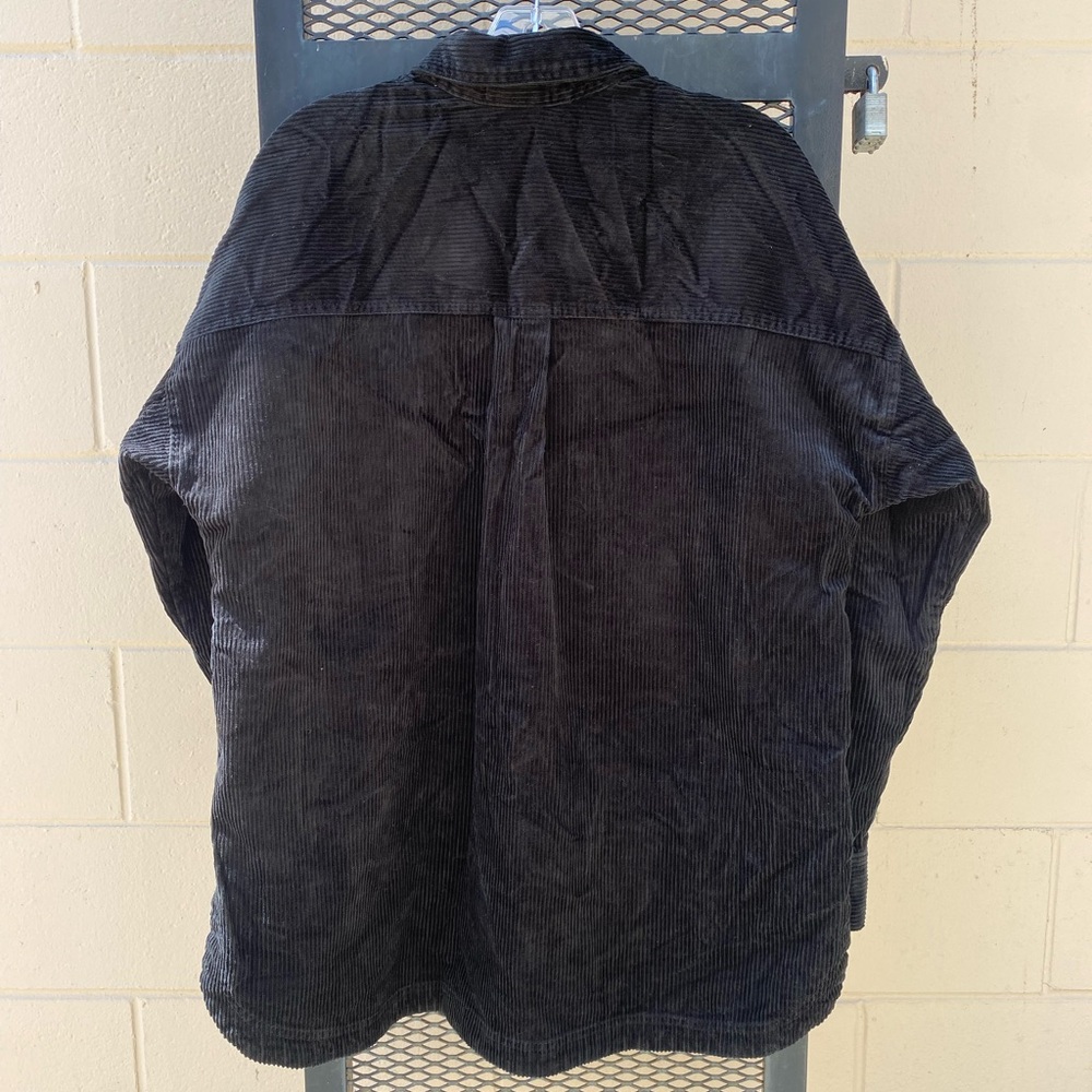 Matty M Black Corduroy Button Down Shirt Jacket - Picture 5 of 5